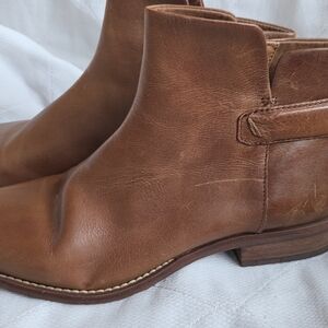 Franco Sarto Tan Leather Chukka Boots